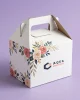 White Gable Boxes with Logo